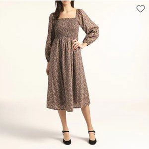 J.Crew Liberty Organic Cotton Smocked Dress, Size XXL, NWT